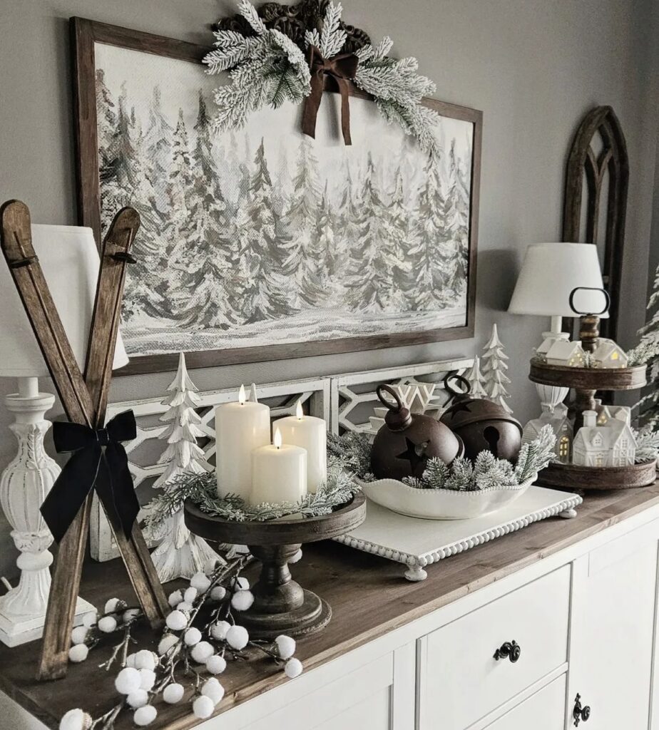 A farmhouse living room.