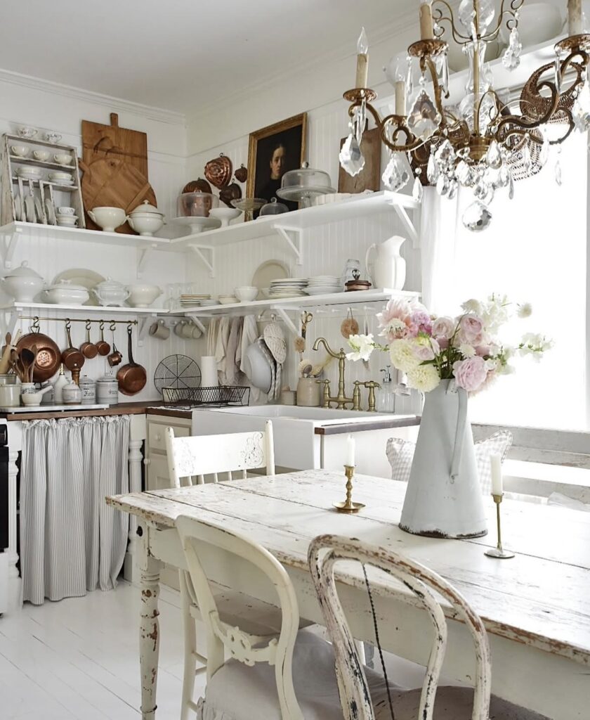 A French country kitchen.