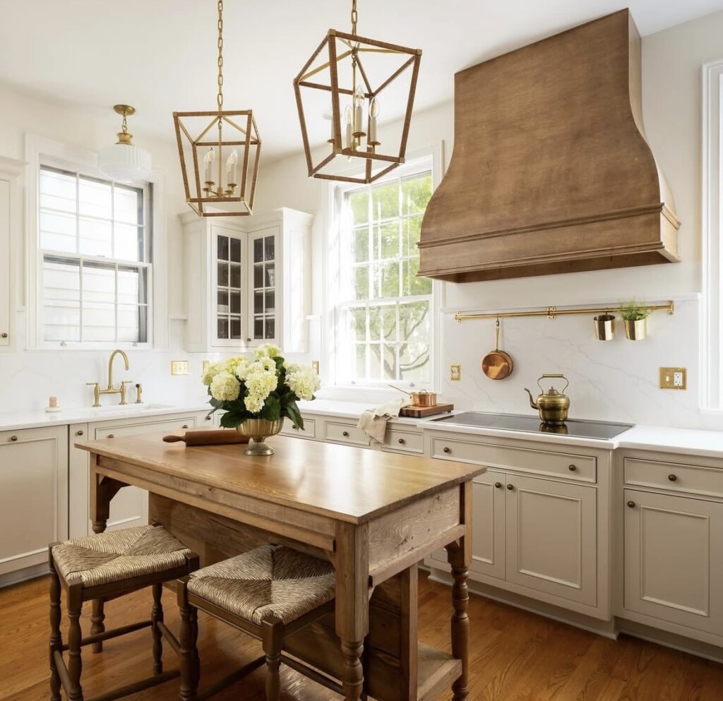 A French country kitchen.