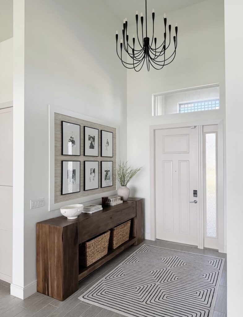 A modern entryway.