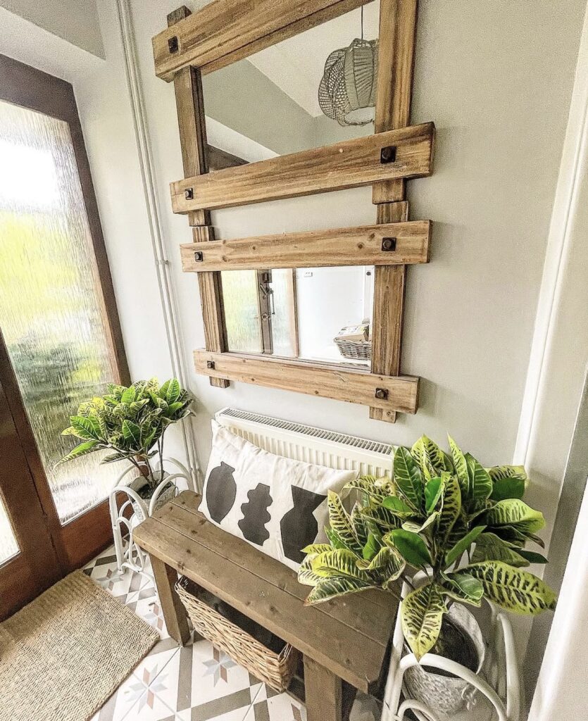 A rustic entryway.
