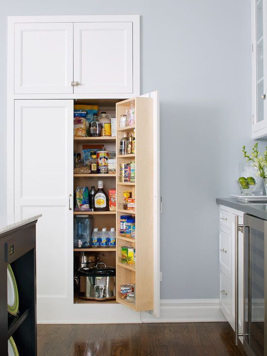 An organized pantry.