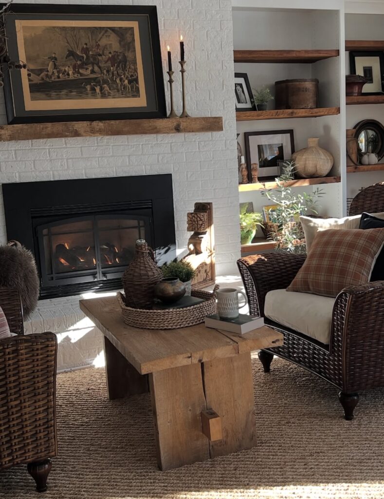 A traditional living room.