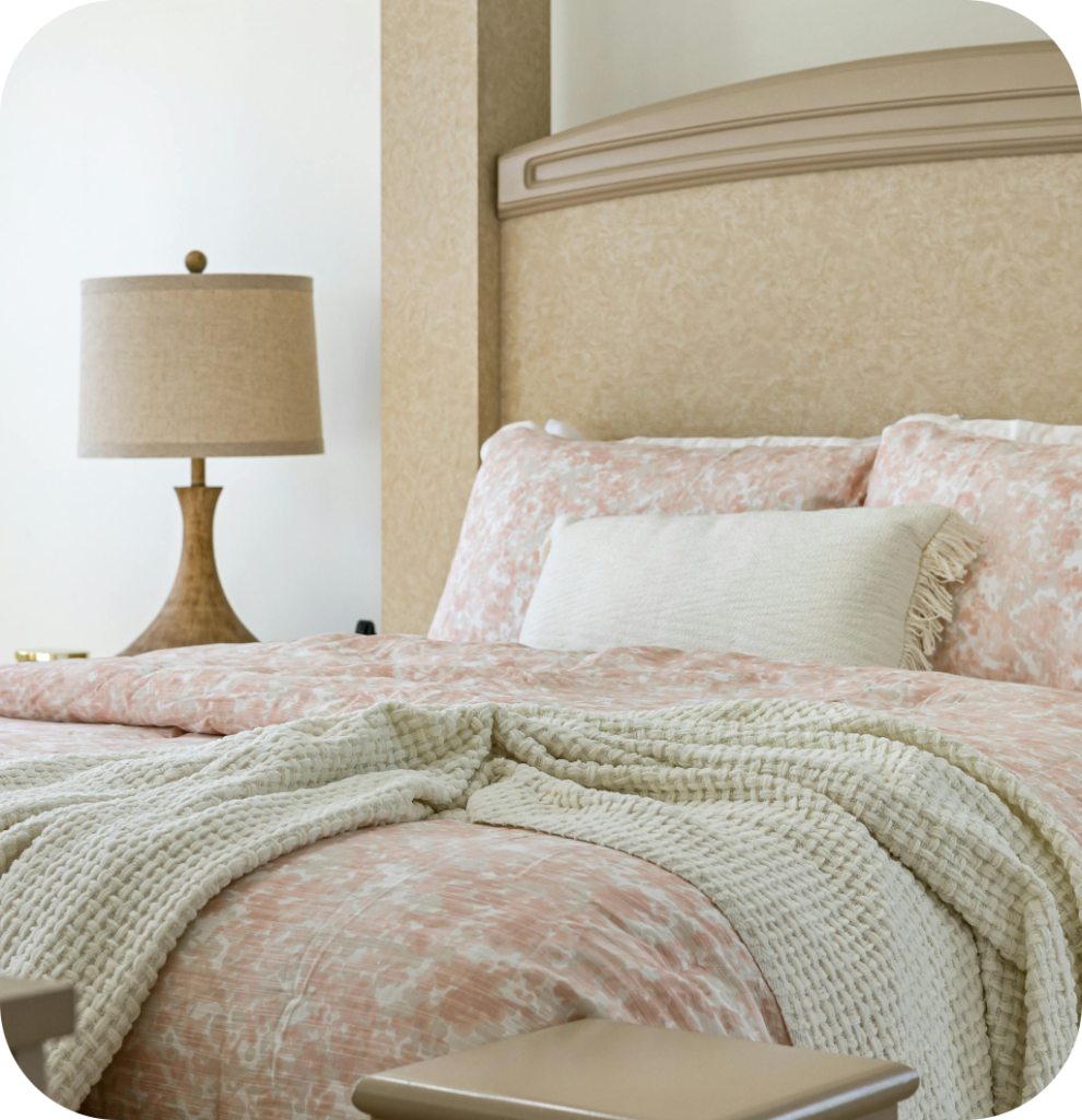 A French country bedroom.