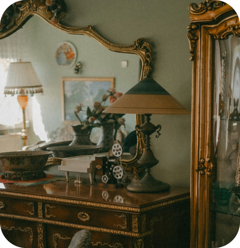 A French country living room.