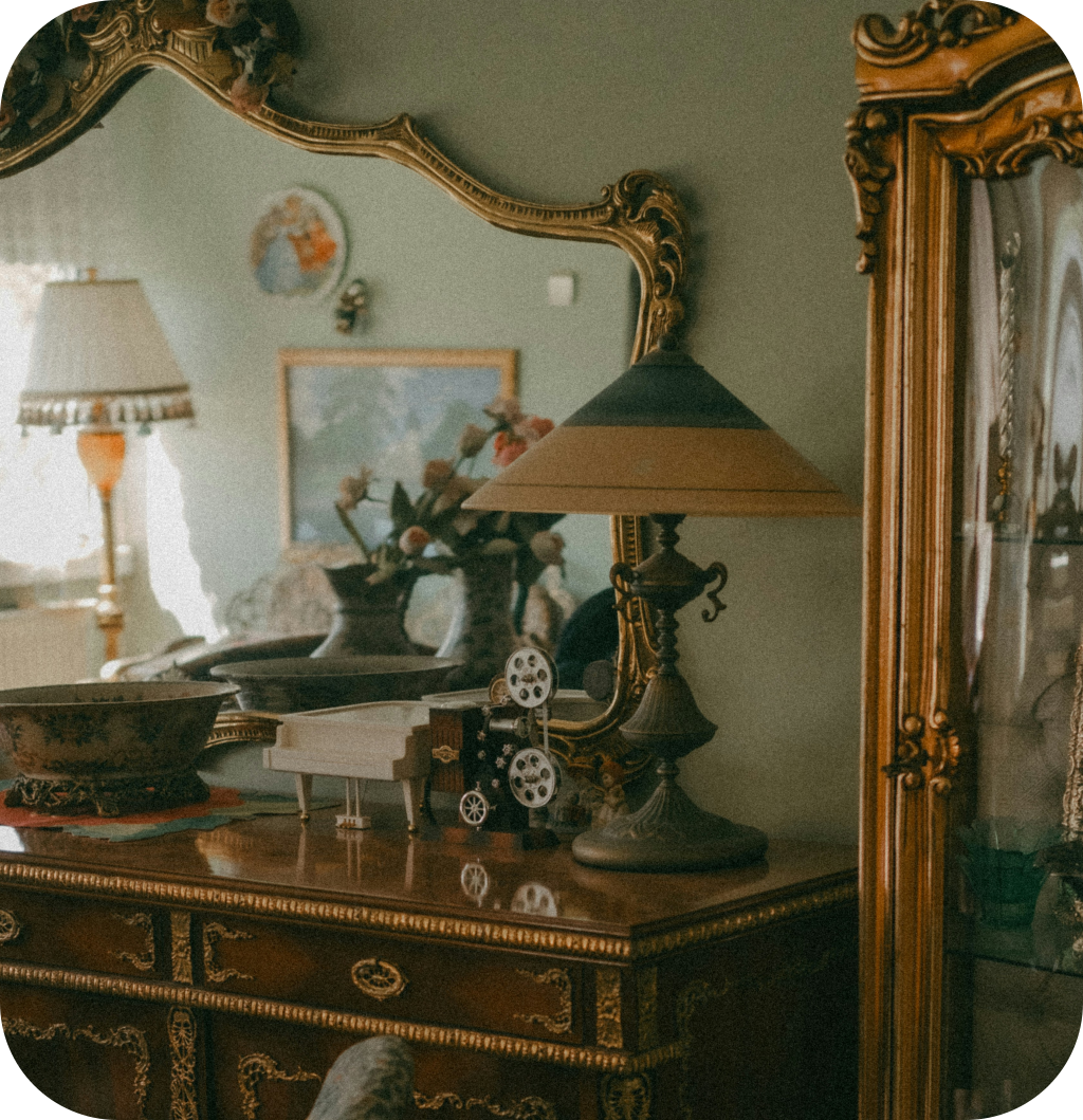 A French country living room.