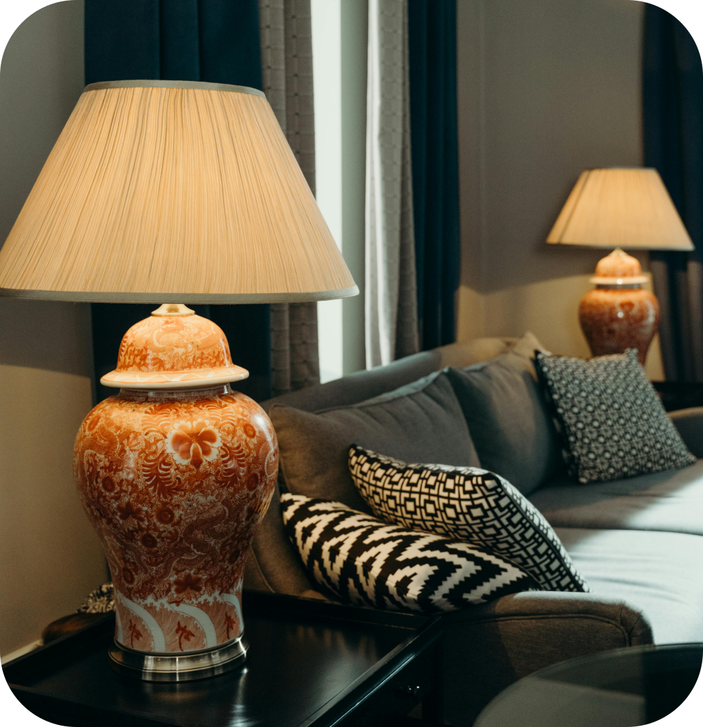 A traditional living room.