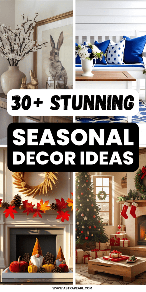Pinterest Pin for seasonal decor ideas.