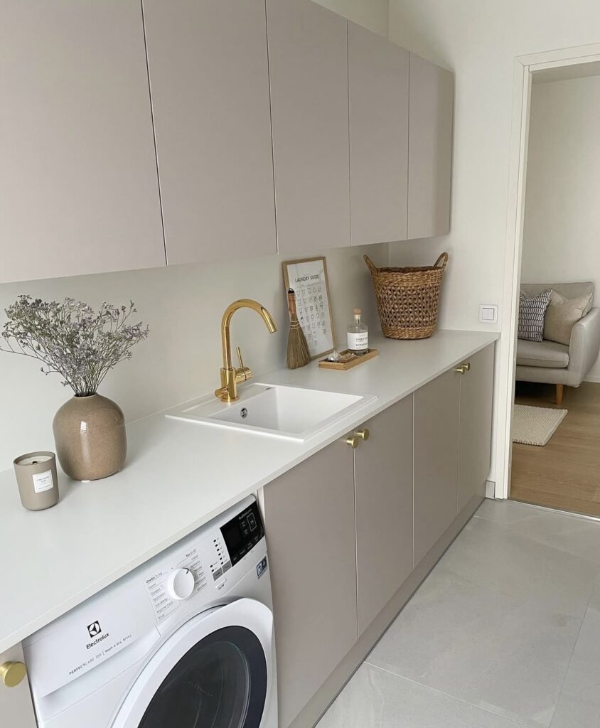 A modern laundry room.