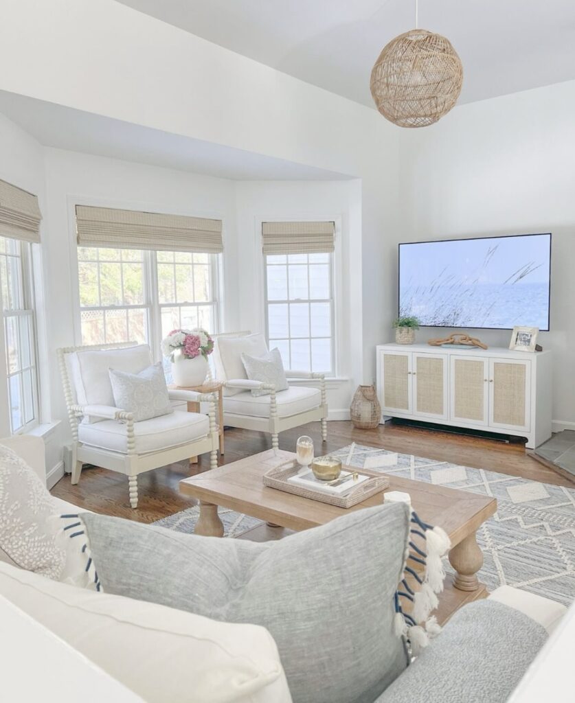 A coastal living room.