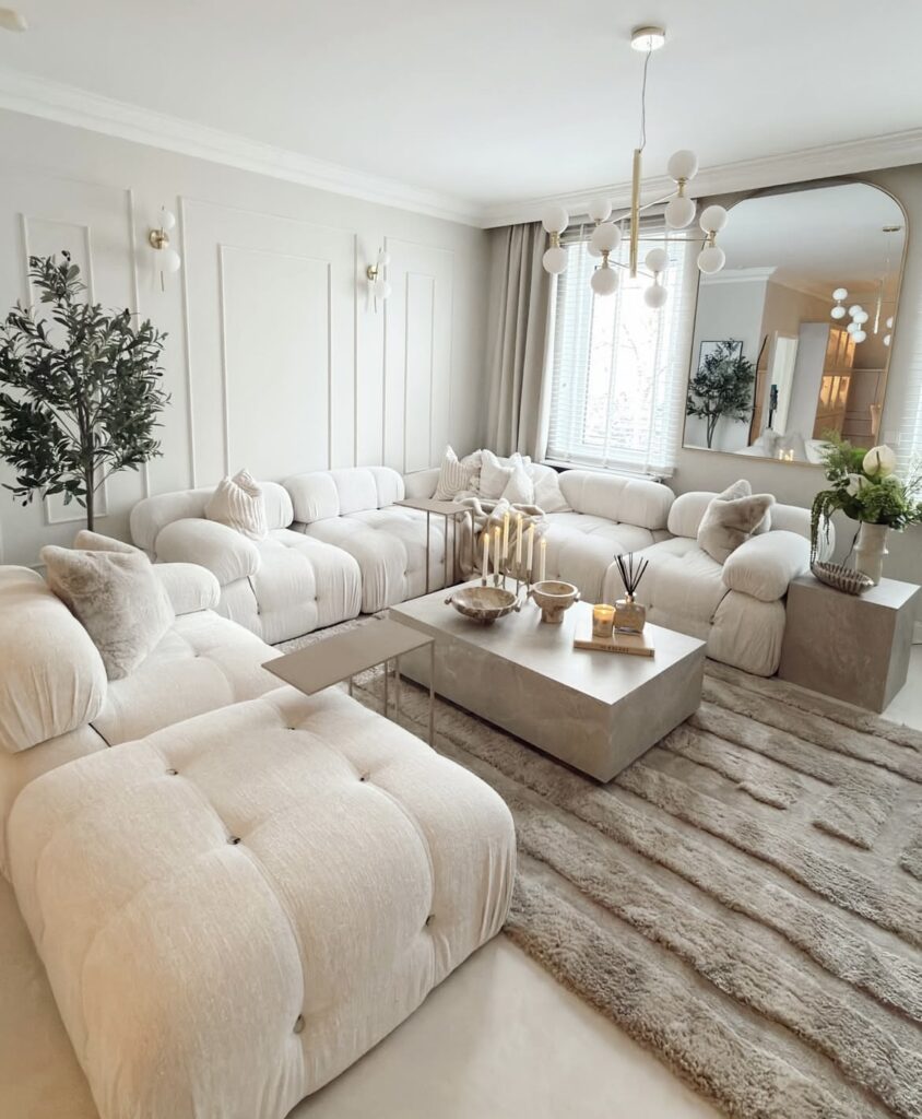 A luxury living room.