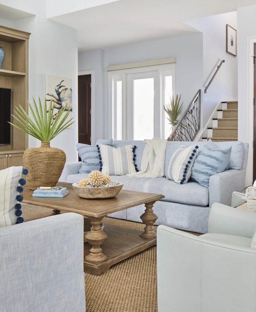 A coastal living room.