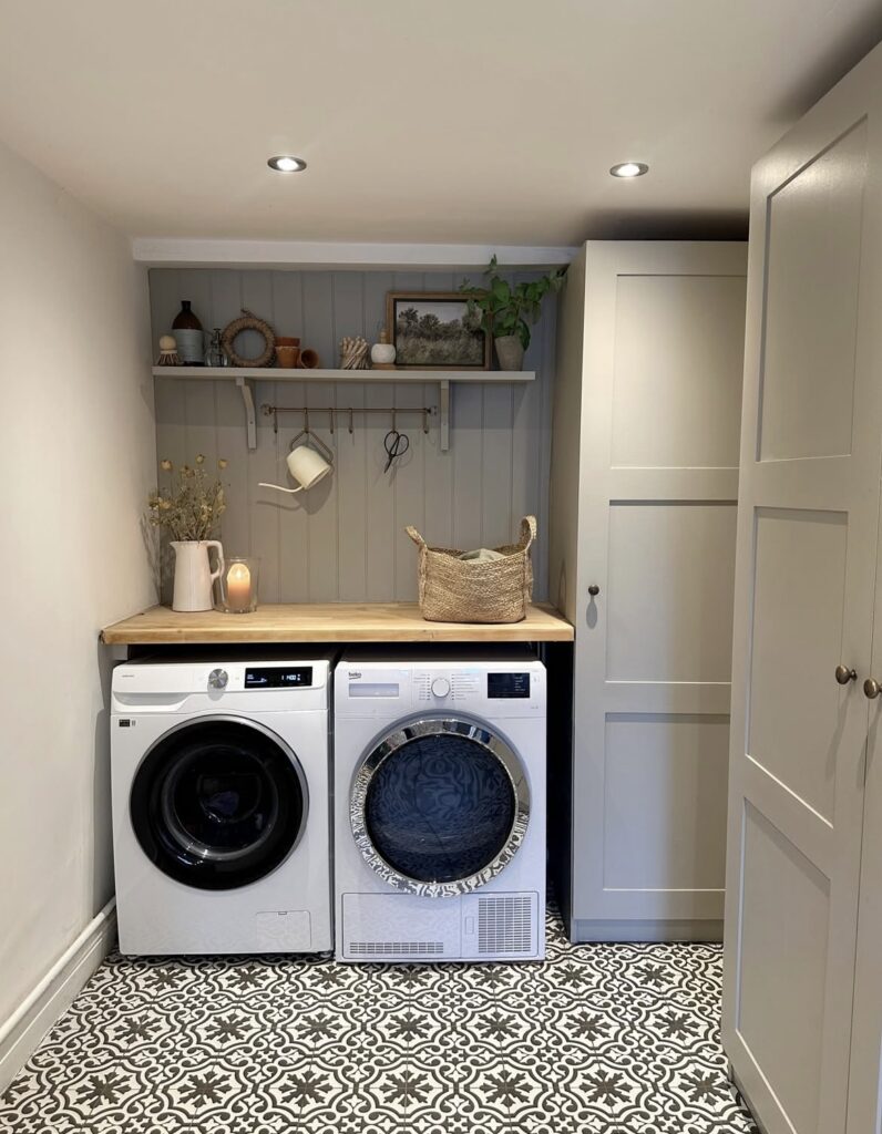 A modern laundry room.