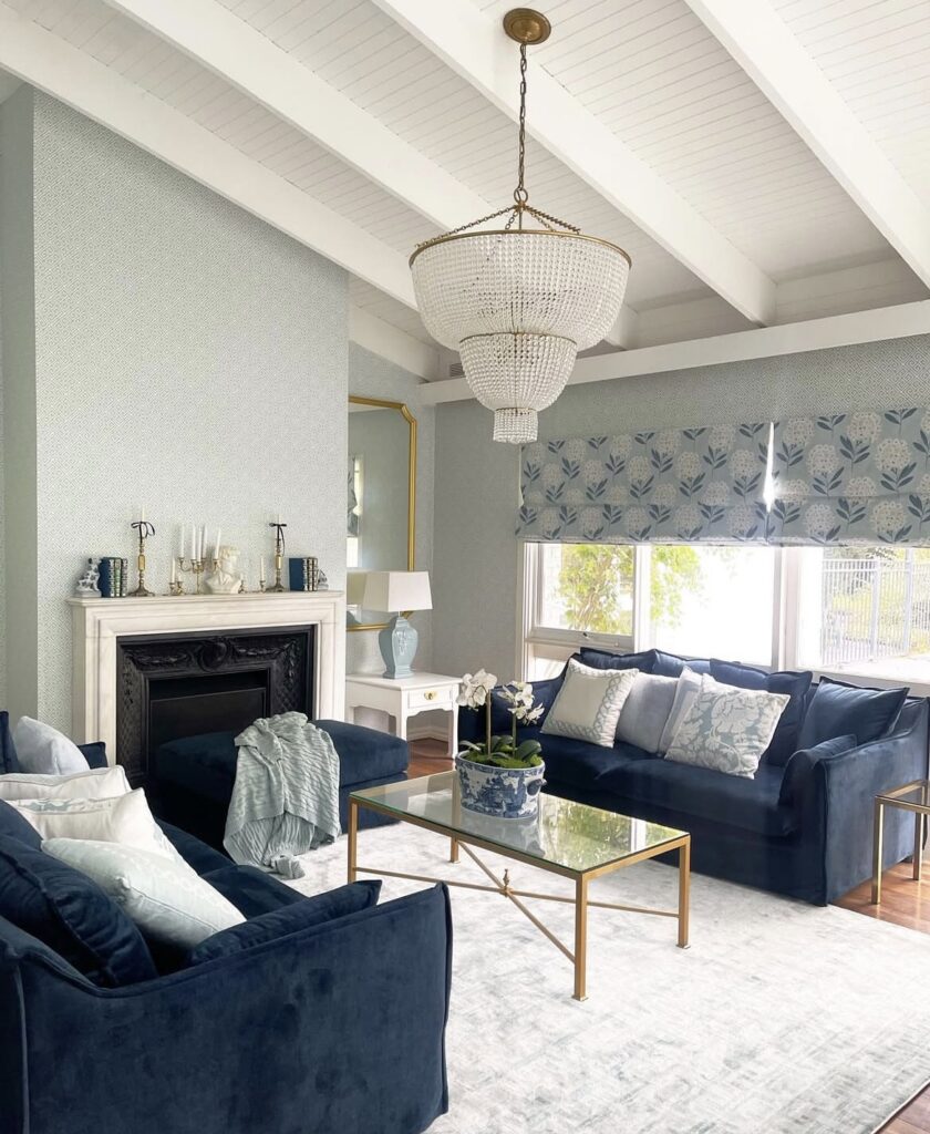 A luxury living room.