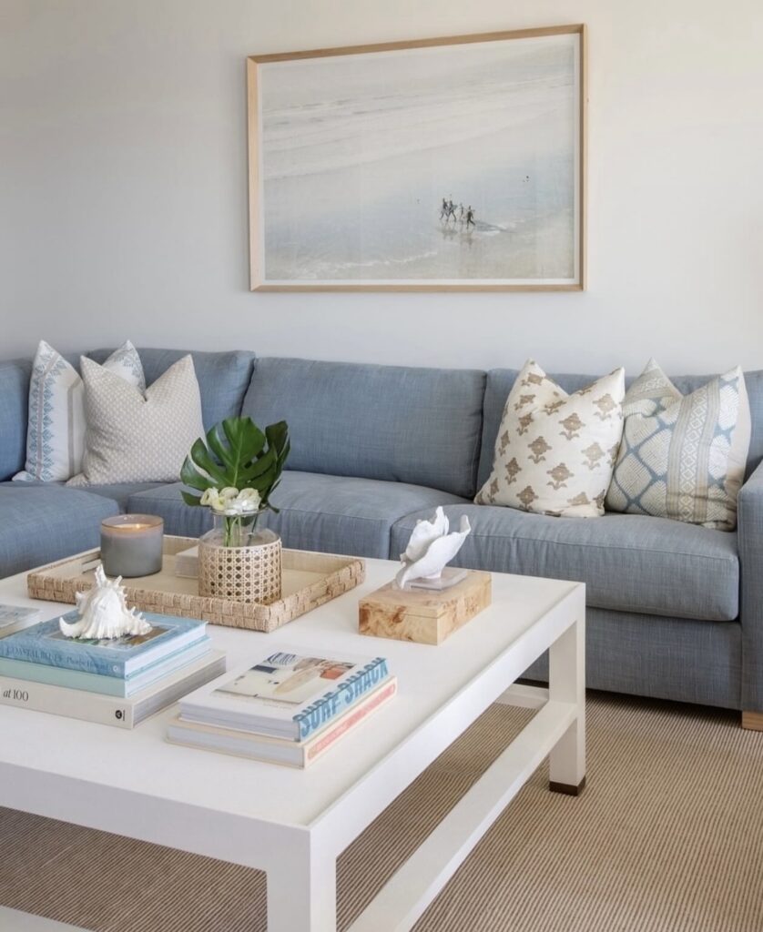 A coastal living room.