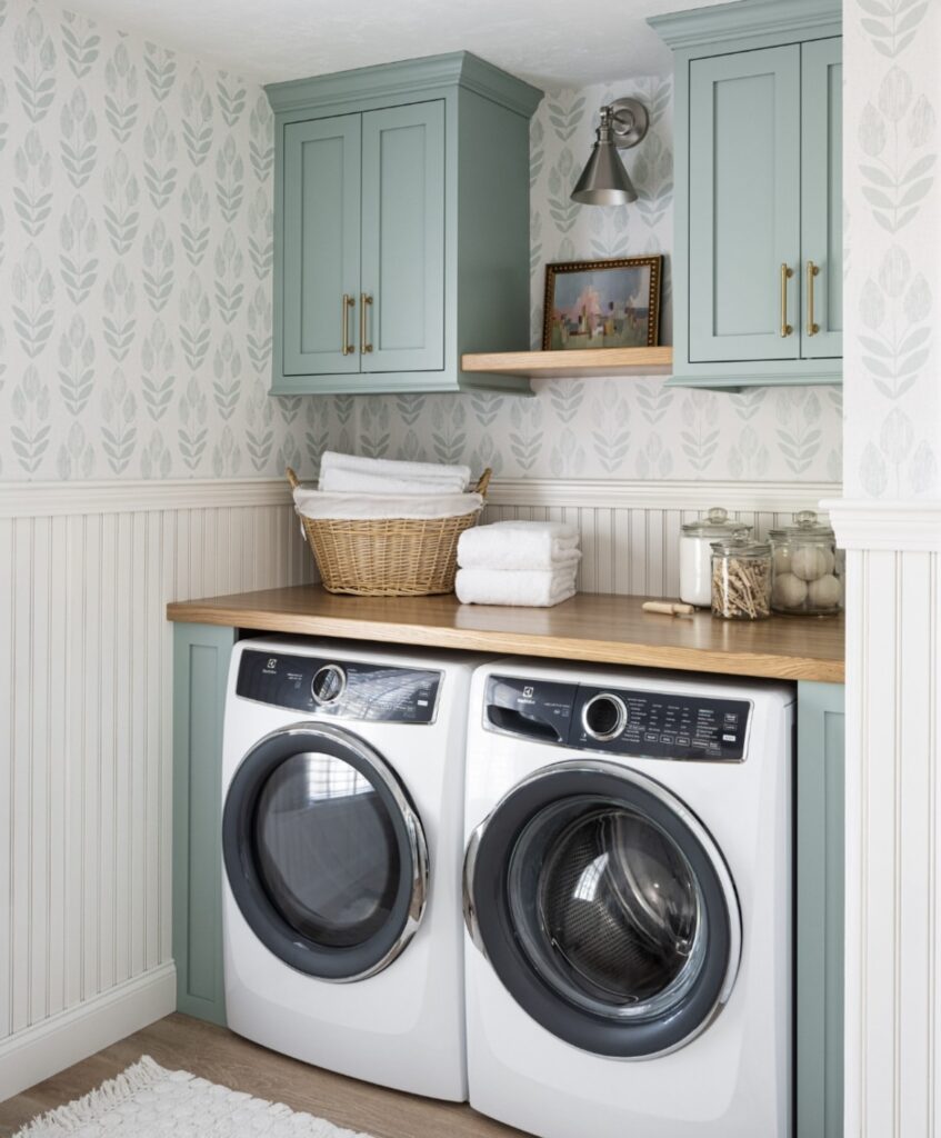 A modern laundry room.