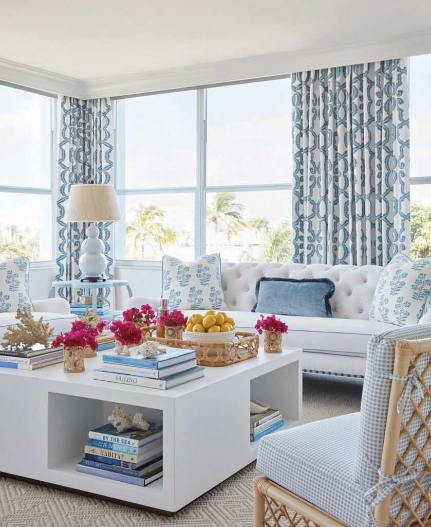 A coastal living room.