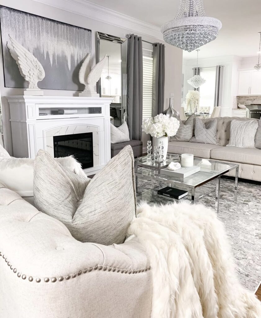 A luxury living room.