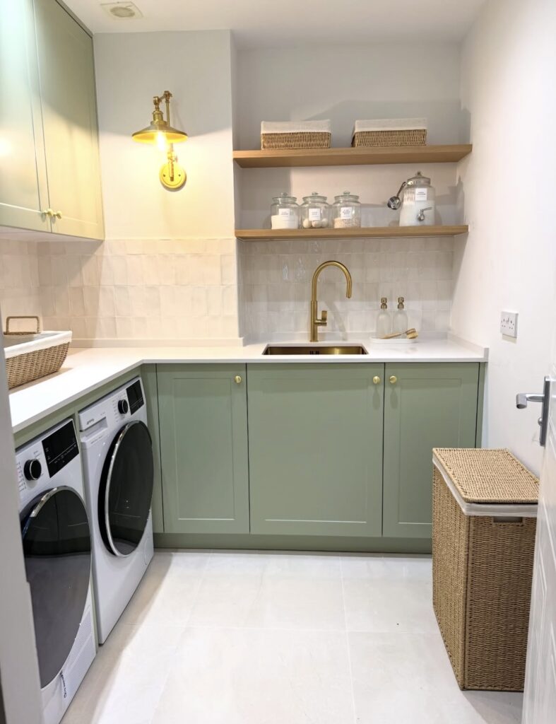A modern laundry room.