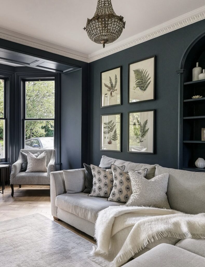 A traditional living room.