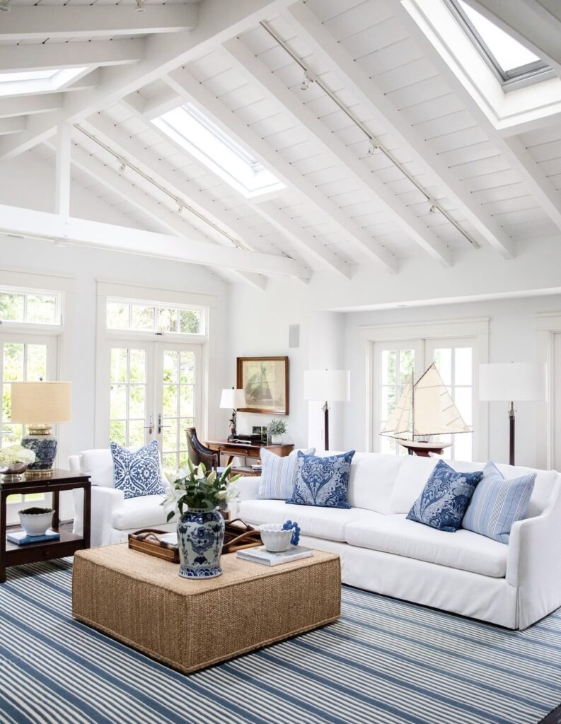 A coastal living room.