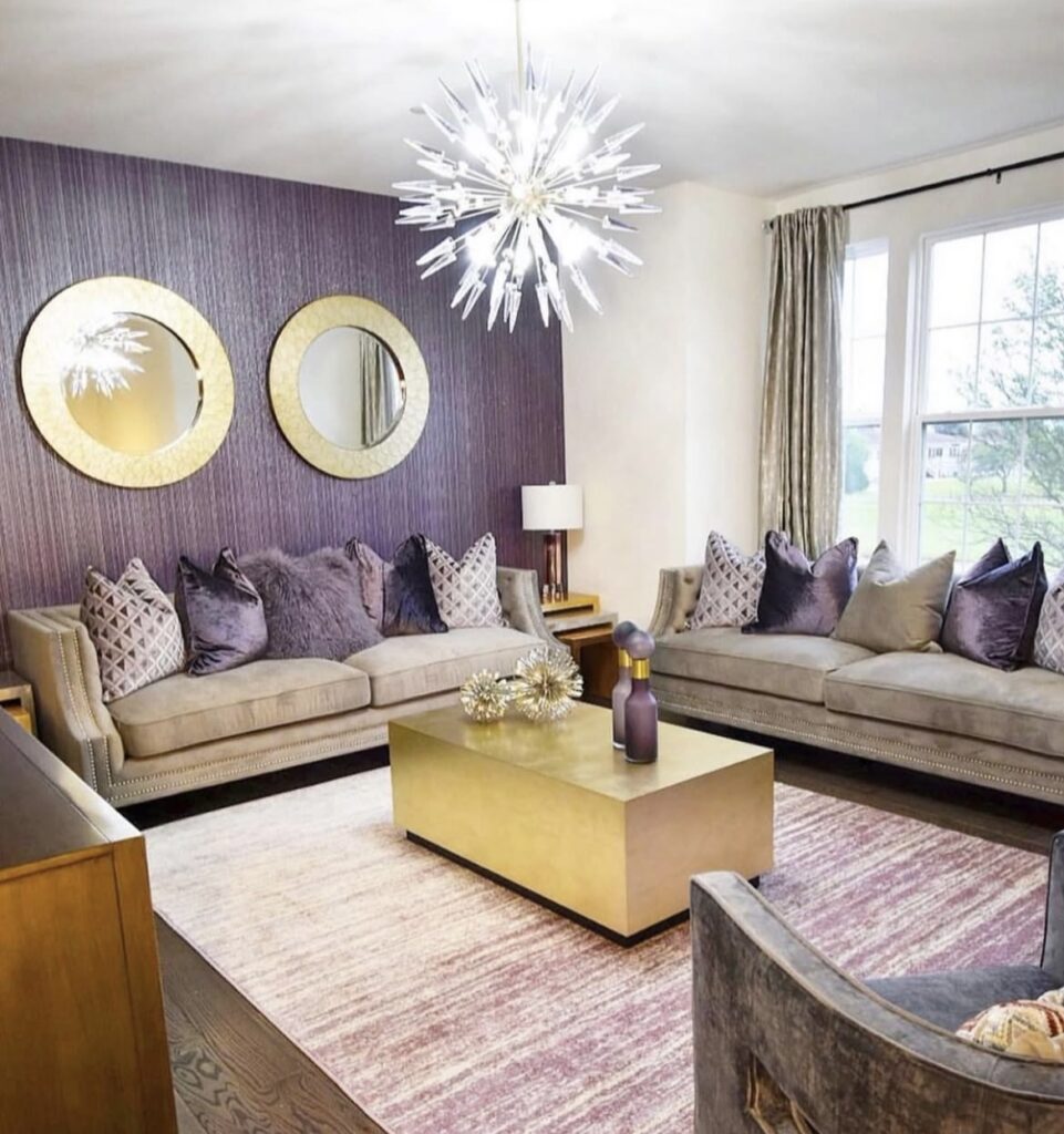 A luxury living room.