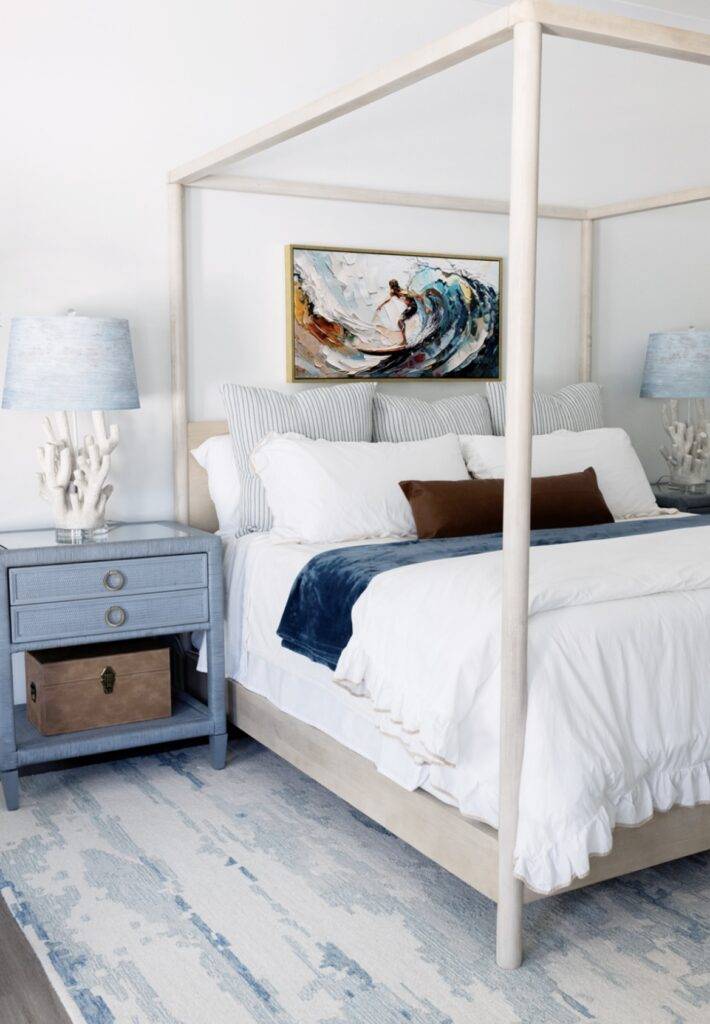 A coastal bedroom.