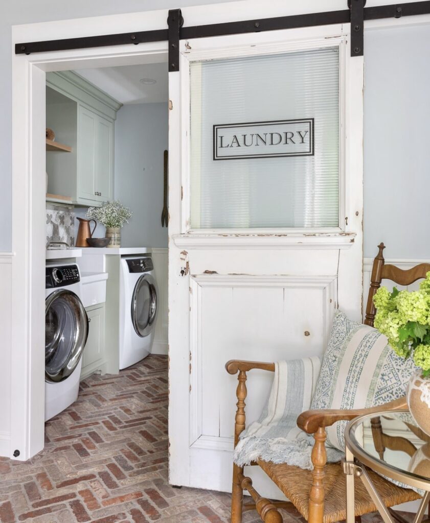 A modern laundry room.