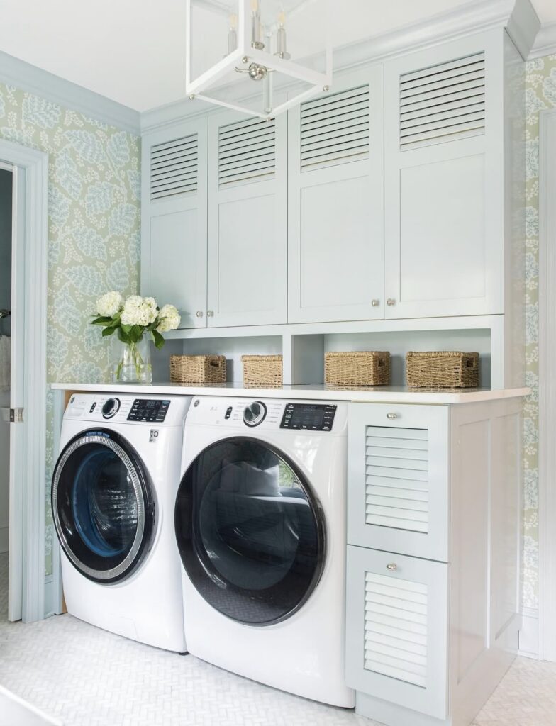 A laundry room.