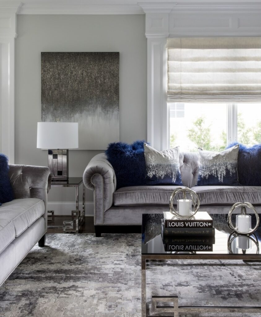 A luxury living room.