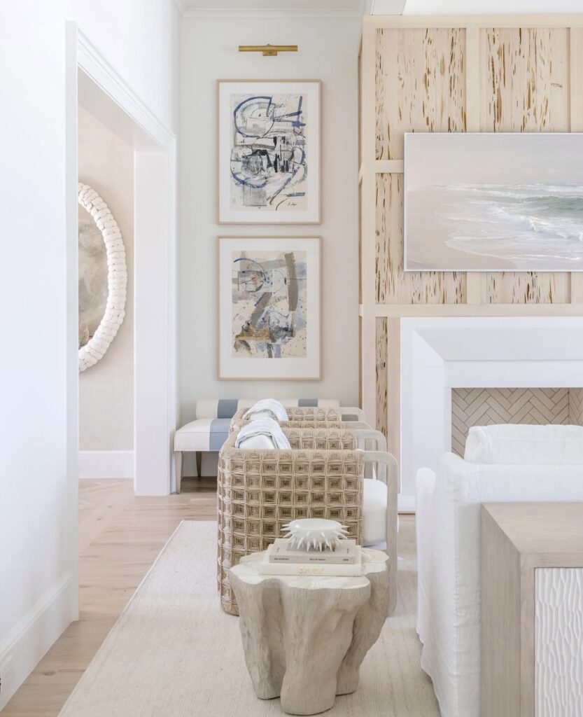 A coastal living room.