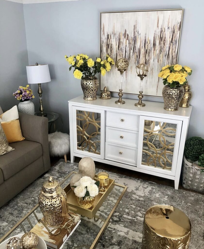 A luxury living room.