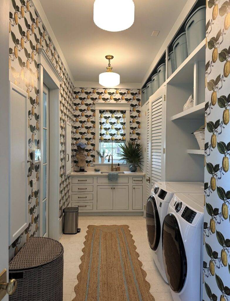 A laundry room.