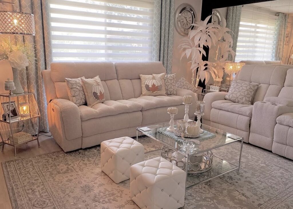 A luxury living room.