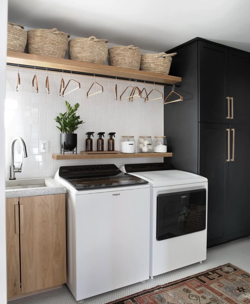A modern laundry room.