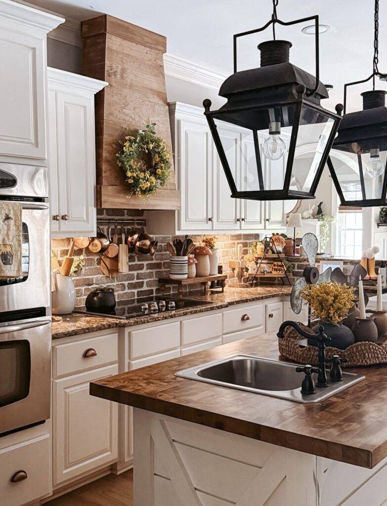 A traditional kitchen.