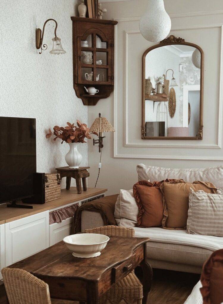 A traditional living room.