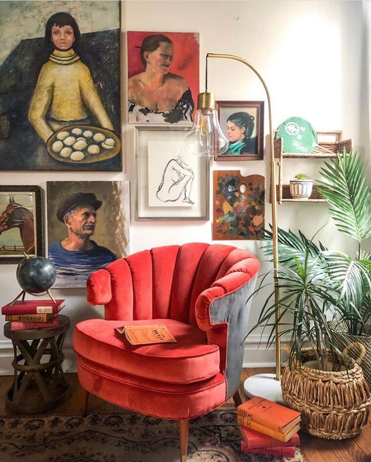 A traditional living room.