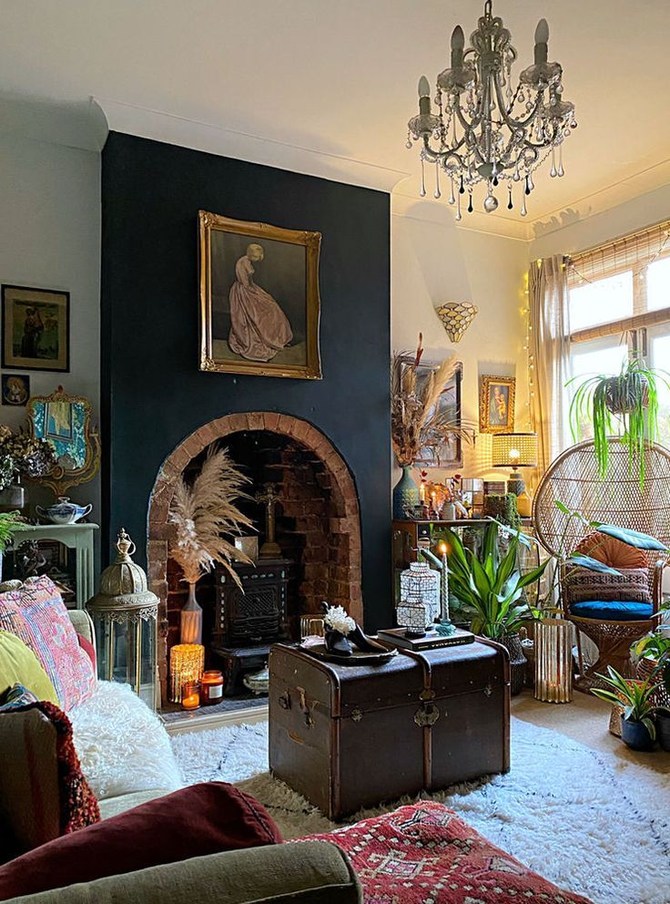 A traditional living room.