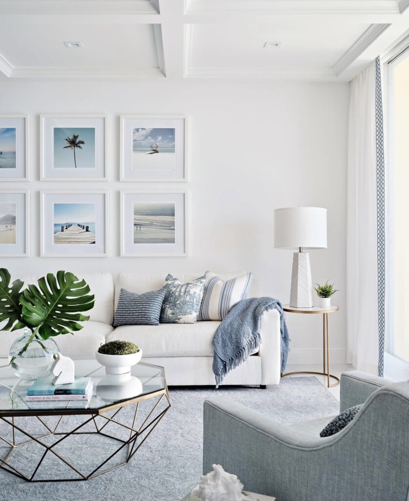 A coastal living room.