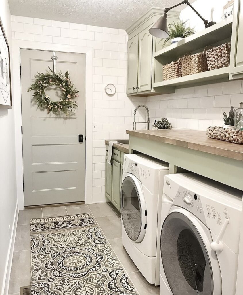 A modern laundry room.