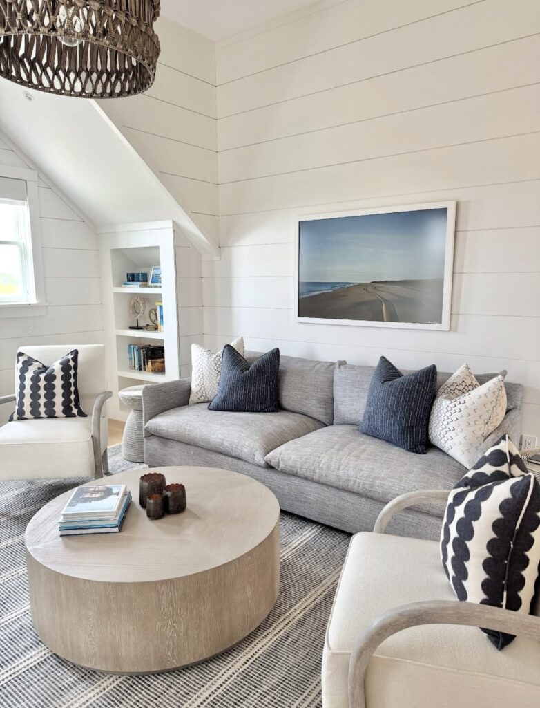 A coastal living room.