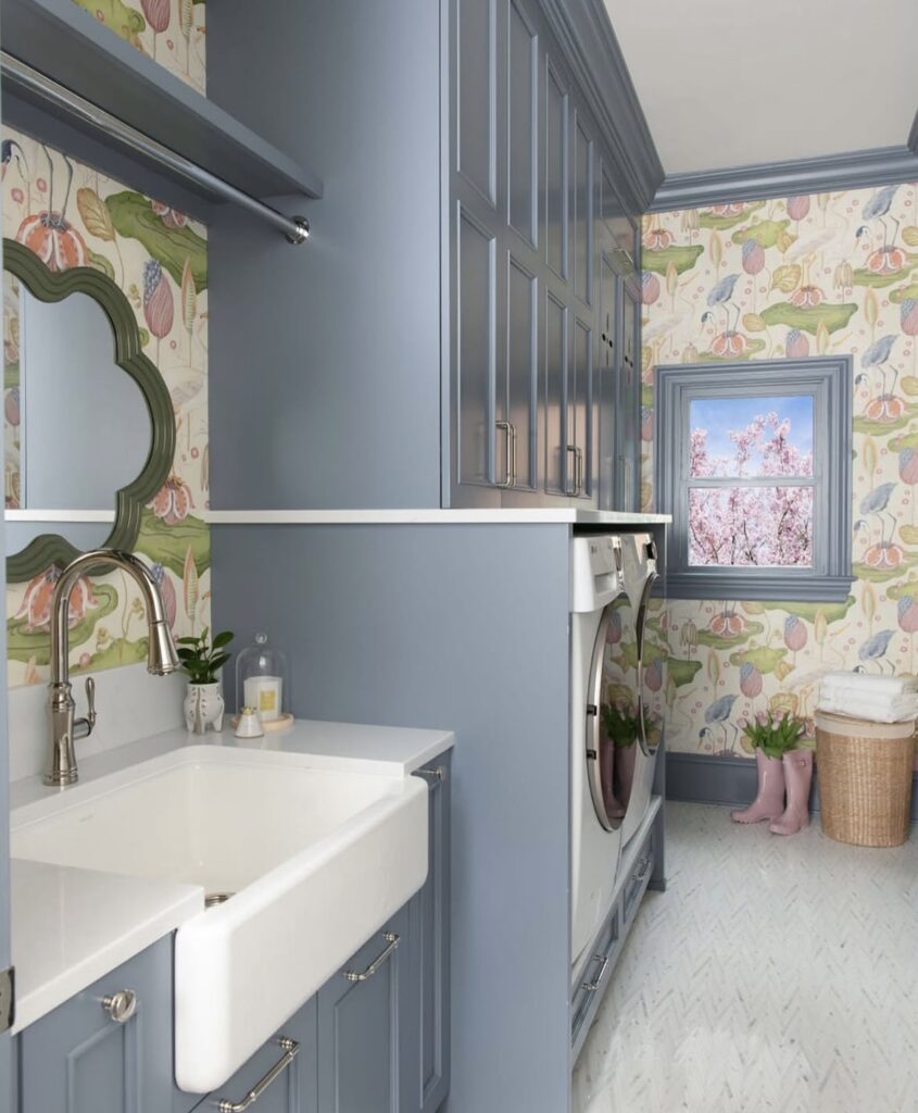 A modern laundry room.