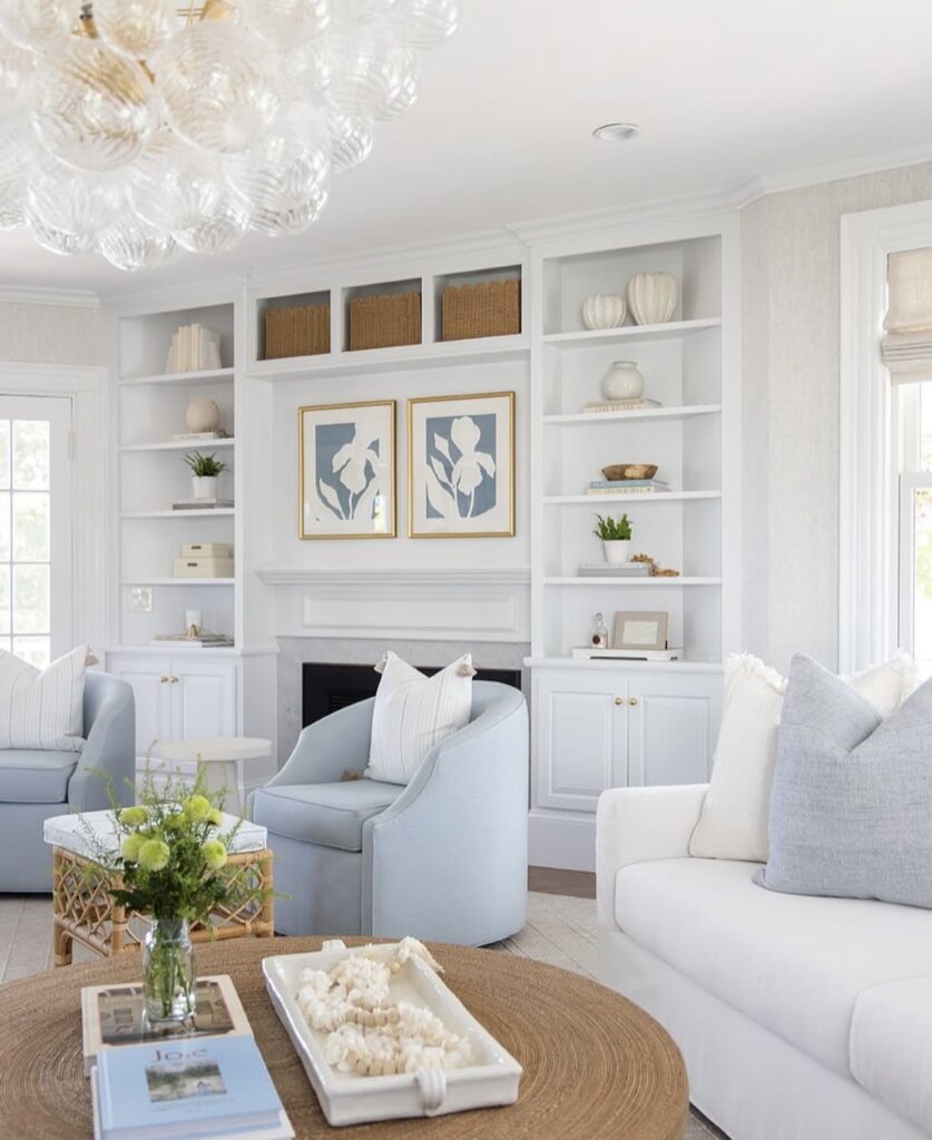 A coastal living room.