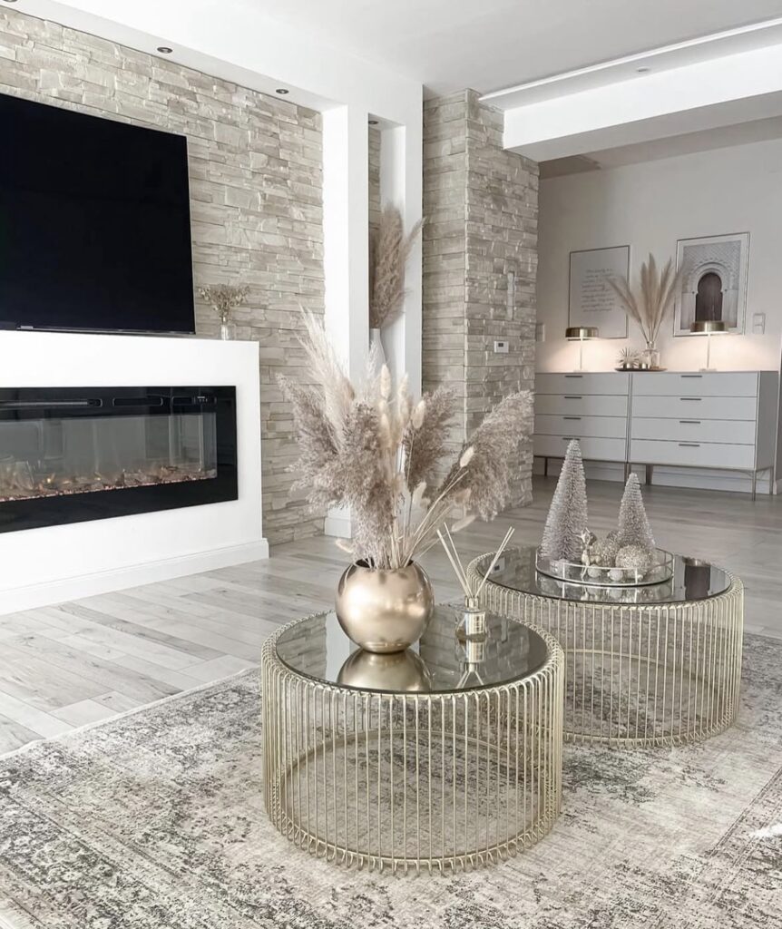 A luxury living room.