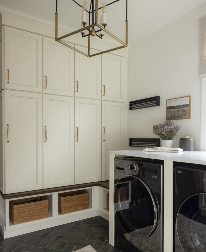 A modern laundry room.