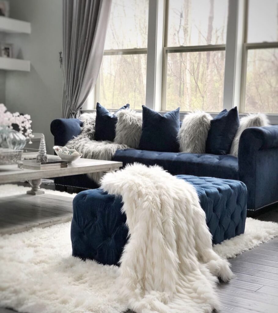 A luxury living room.