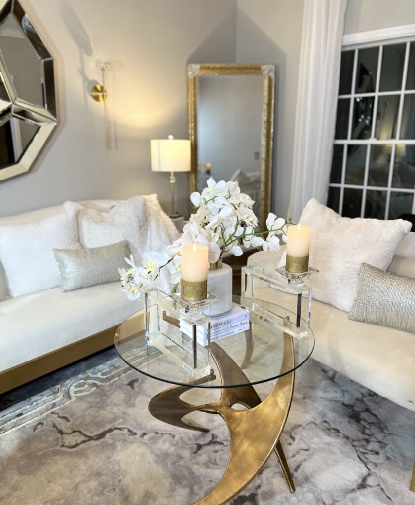 A luxury living room.