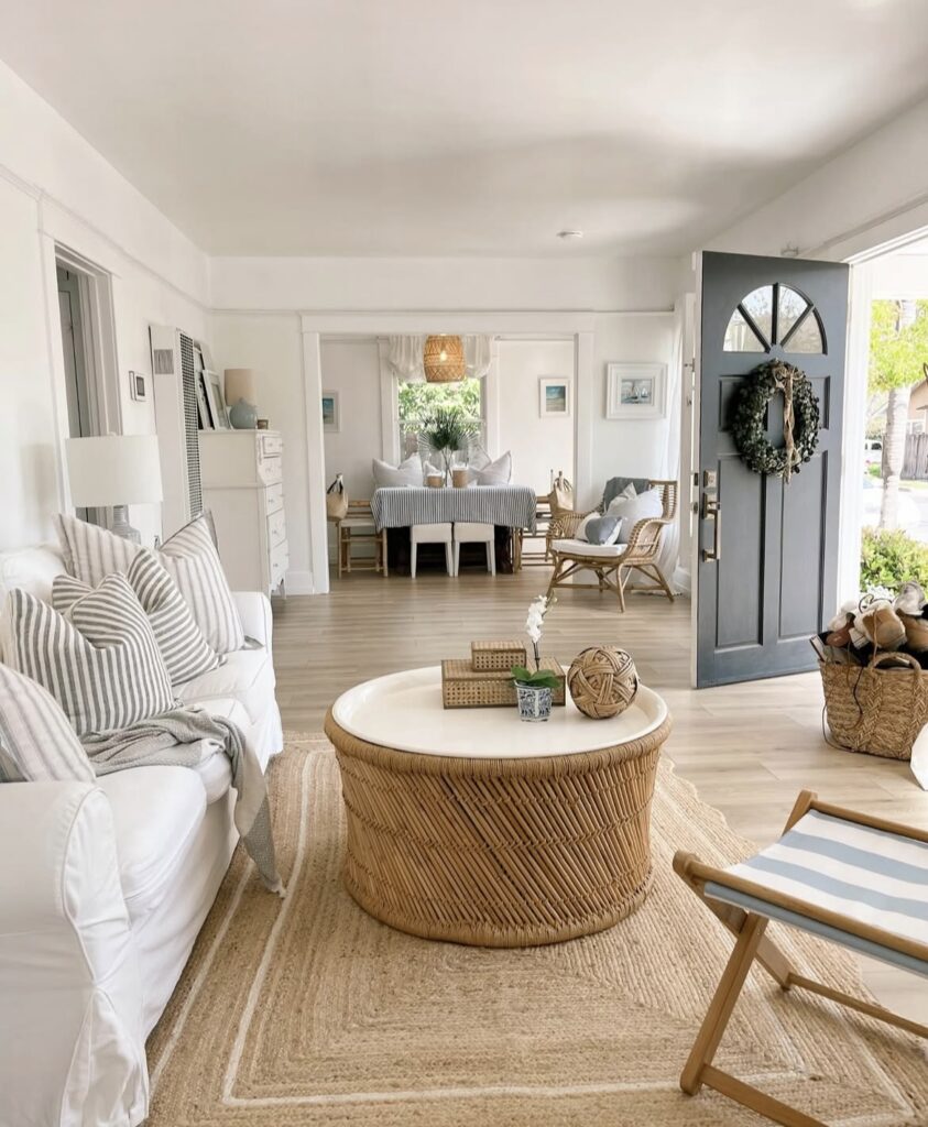 A coastal living room.