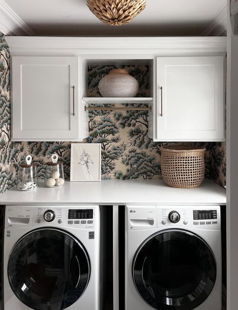 A laundry room.
